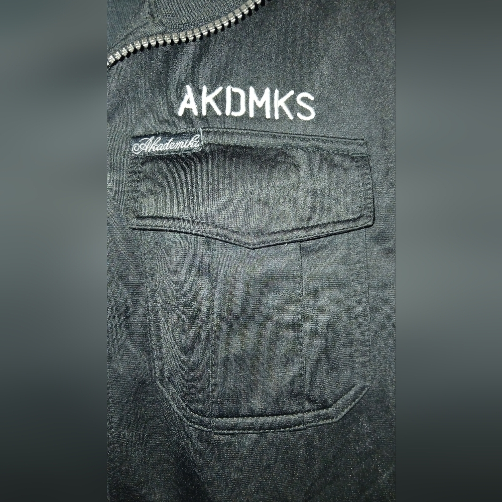Akademiks Black Y2K Streetwear Jacket Men's Size Medium - Picture 4 of 8